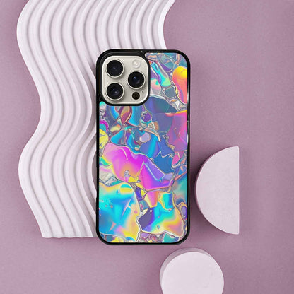 iPhone 16 Pro Max Case — Holographic Iridescent Shimmer Pattern Hundreds Of, Unique Phone Case Design