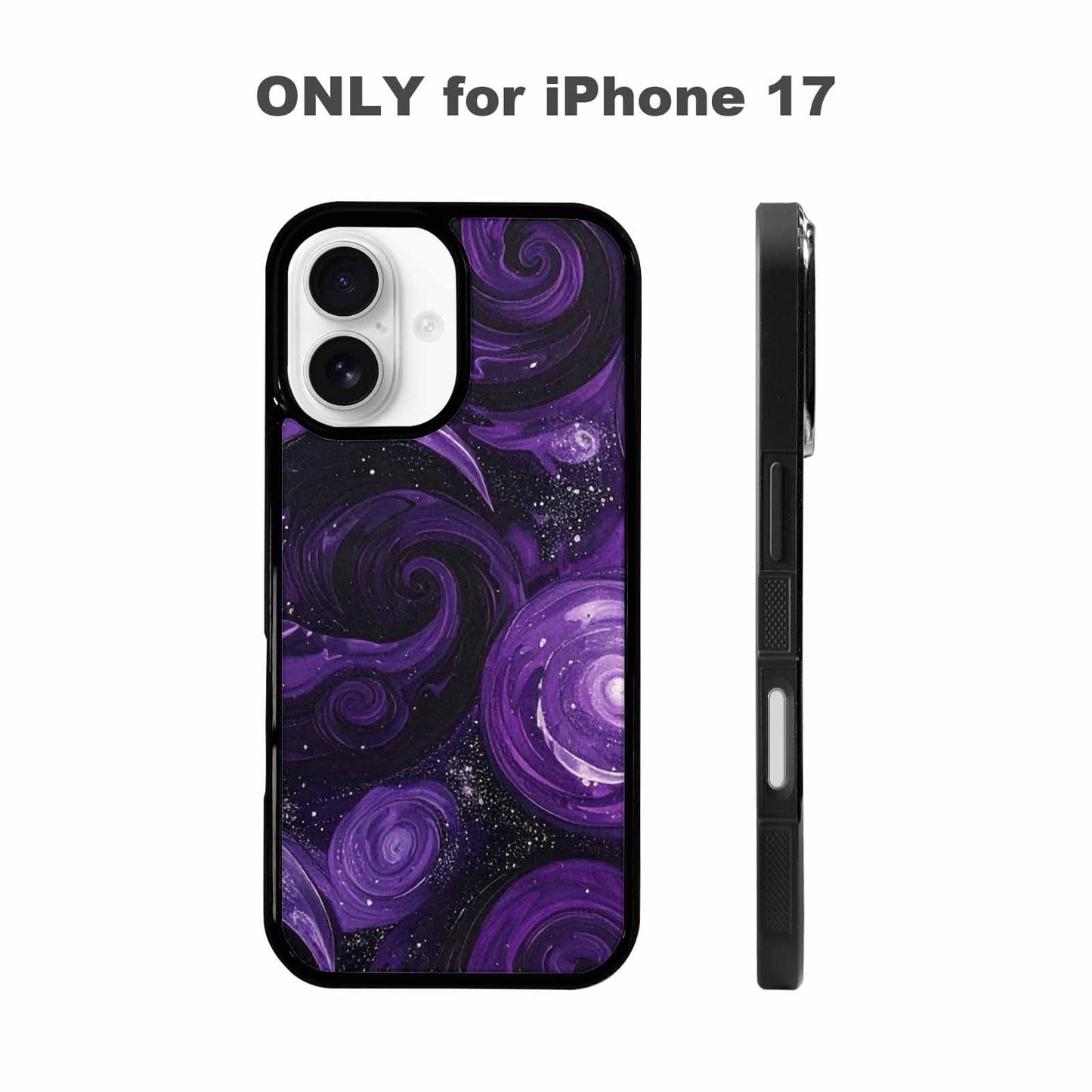 iPhone 17 Case — Seamless Repeating Pattern Of Galaxy Space, Unique Phone Case Design