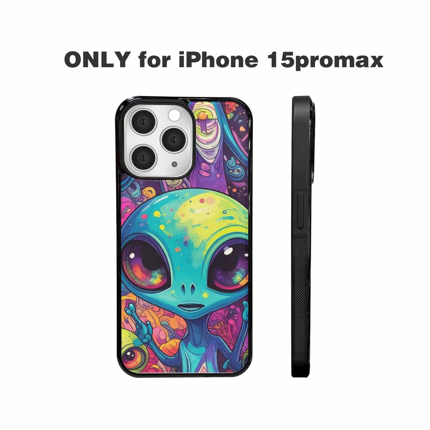 iPhone 15 Pro Max Case — Cartoon Alien Characters Personalized Phone Cover, Original Design Phone Case