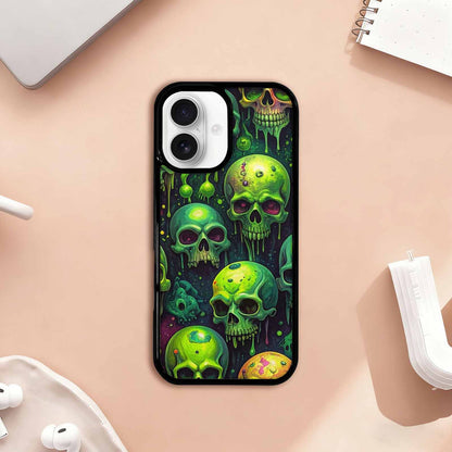 iPhone 17 Case — More Overlapping Ontop Of Gothic Skulls, Custom Made Phone Cover