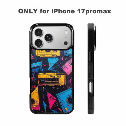 iPhone 17 Pro Max Case — Seamless Tileable Pattern Of Retro Vintage, Custom Designed Case Cover