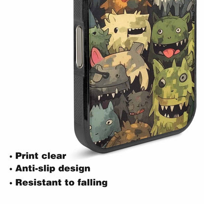 iPhone 16 Pro Max Case — Monsters Camomonsters Pattern D6o, Custom Art Phone Cover