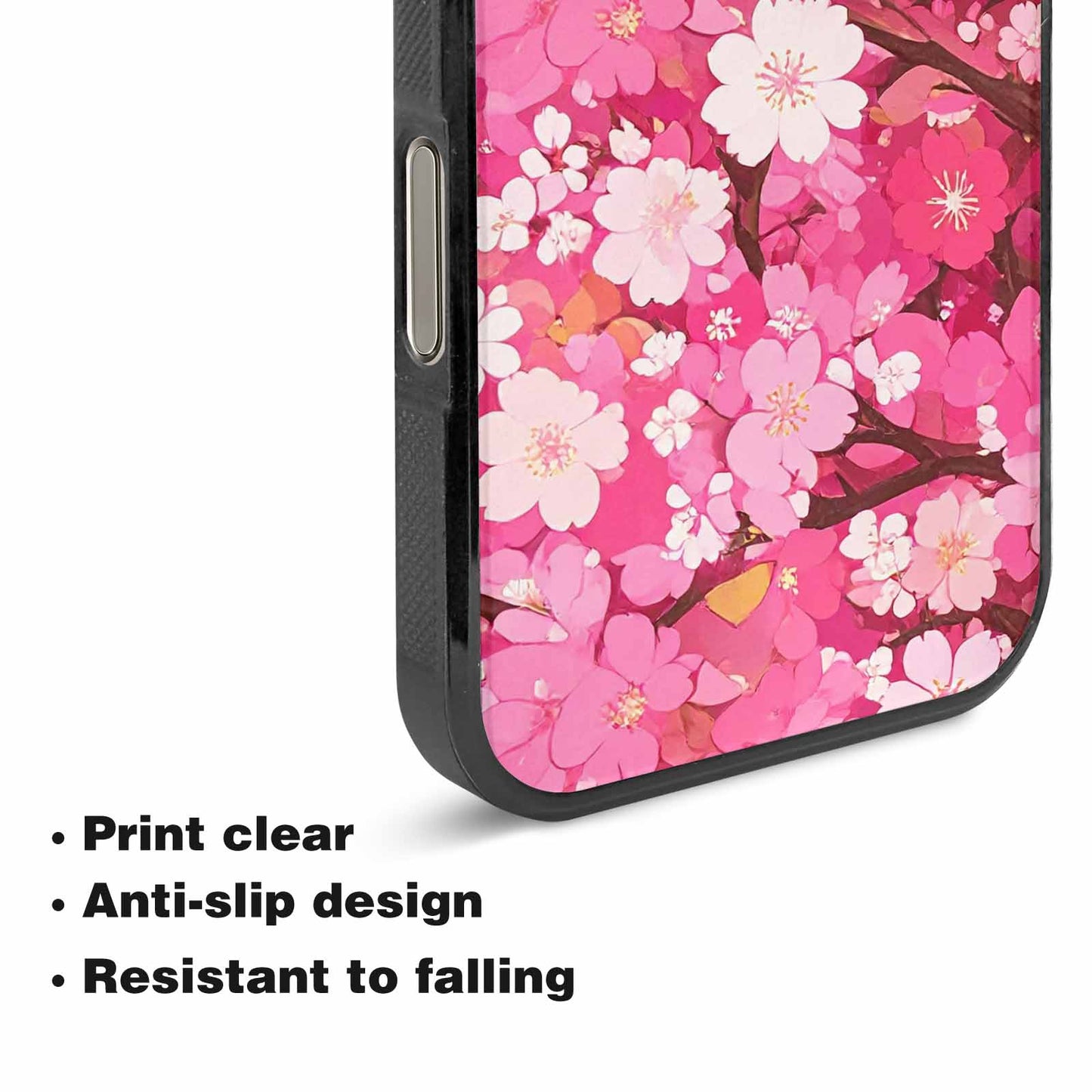 iPhone 16 Pro Case — Cherry Blossom Branch Cherry Blo E7l, Custom Designed Case Cover