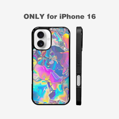 iPhone 16 Case — Holographic Iridescent Shimmer Pattern Hundreds Of, Unique Phone Case Design