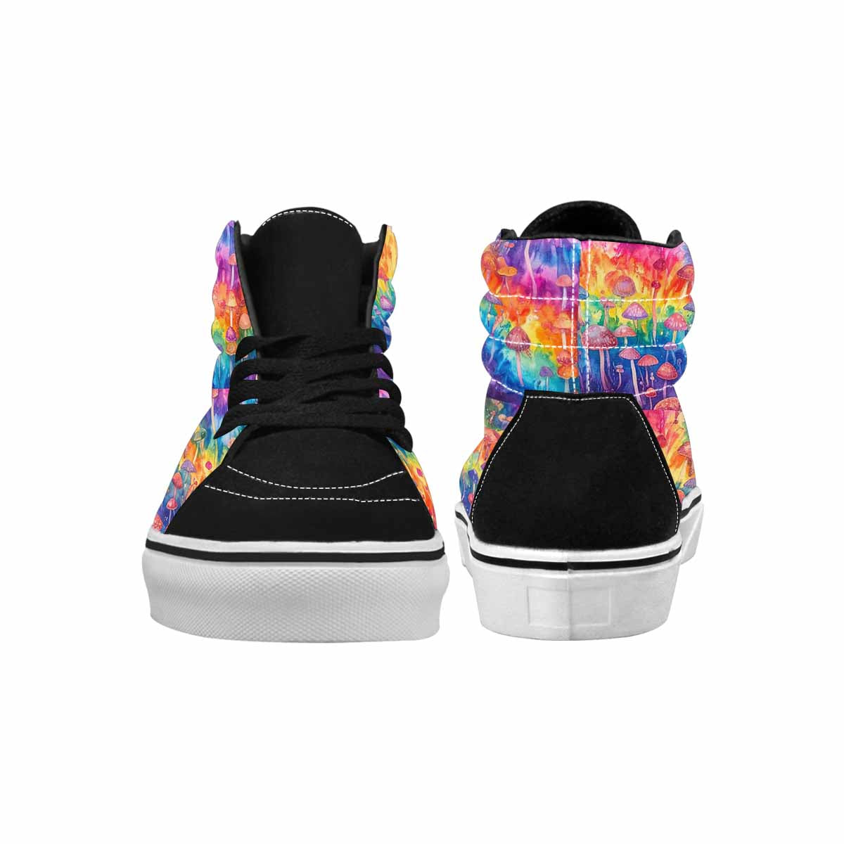 MEN'S Mushrooms  Tie Dye High Top Canvas Dreamlike Shoes