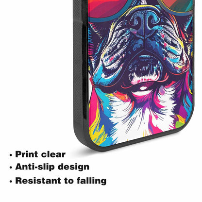 iPhone 15 Plus Case — French Bulldog Pop Art Pattern, Custom Phone Case