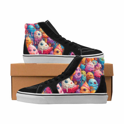 MEN'S Monsters High Top Canvas Artist-designed Aesthetic All Over Print Shoes