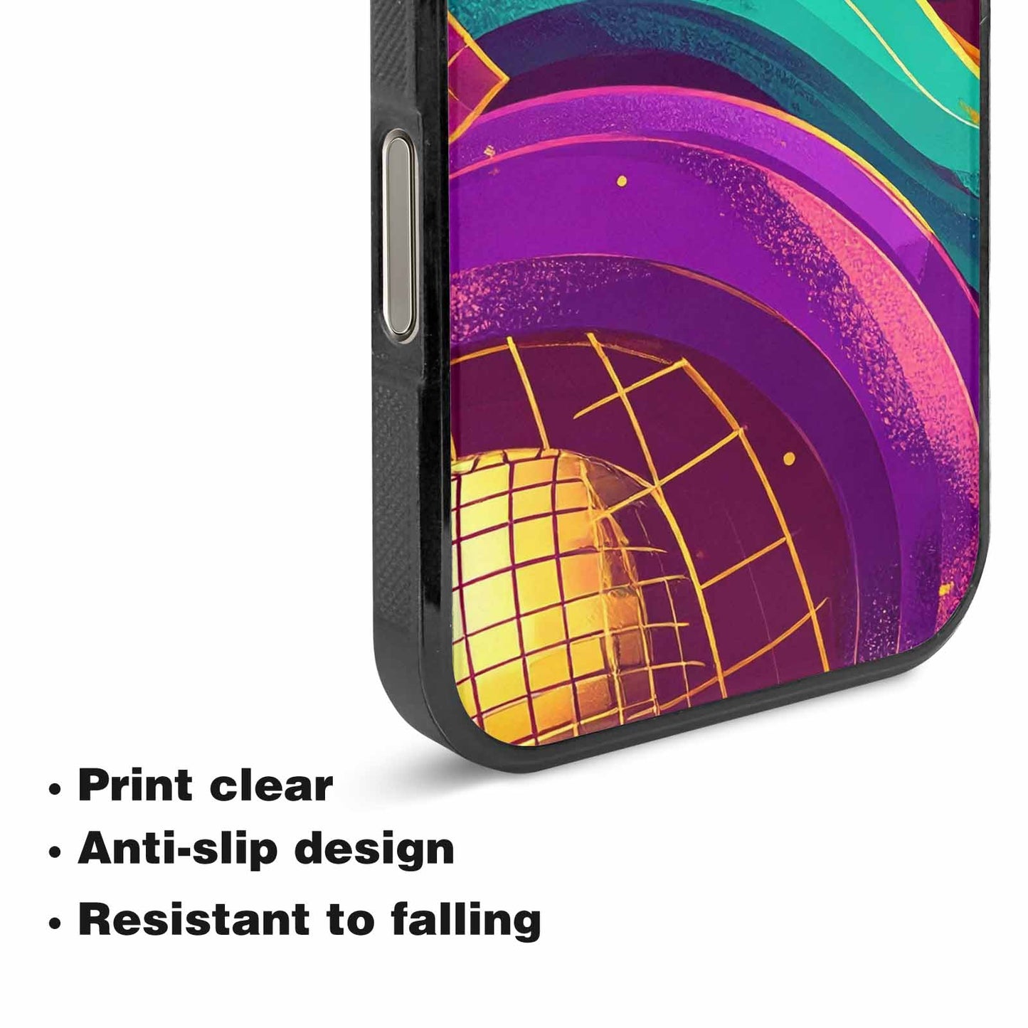 iPhone 16 Pro Case — 1970s Disco Art Pattern, Custom Art Phone Cover