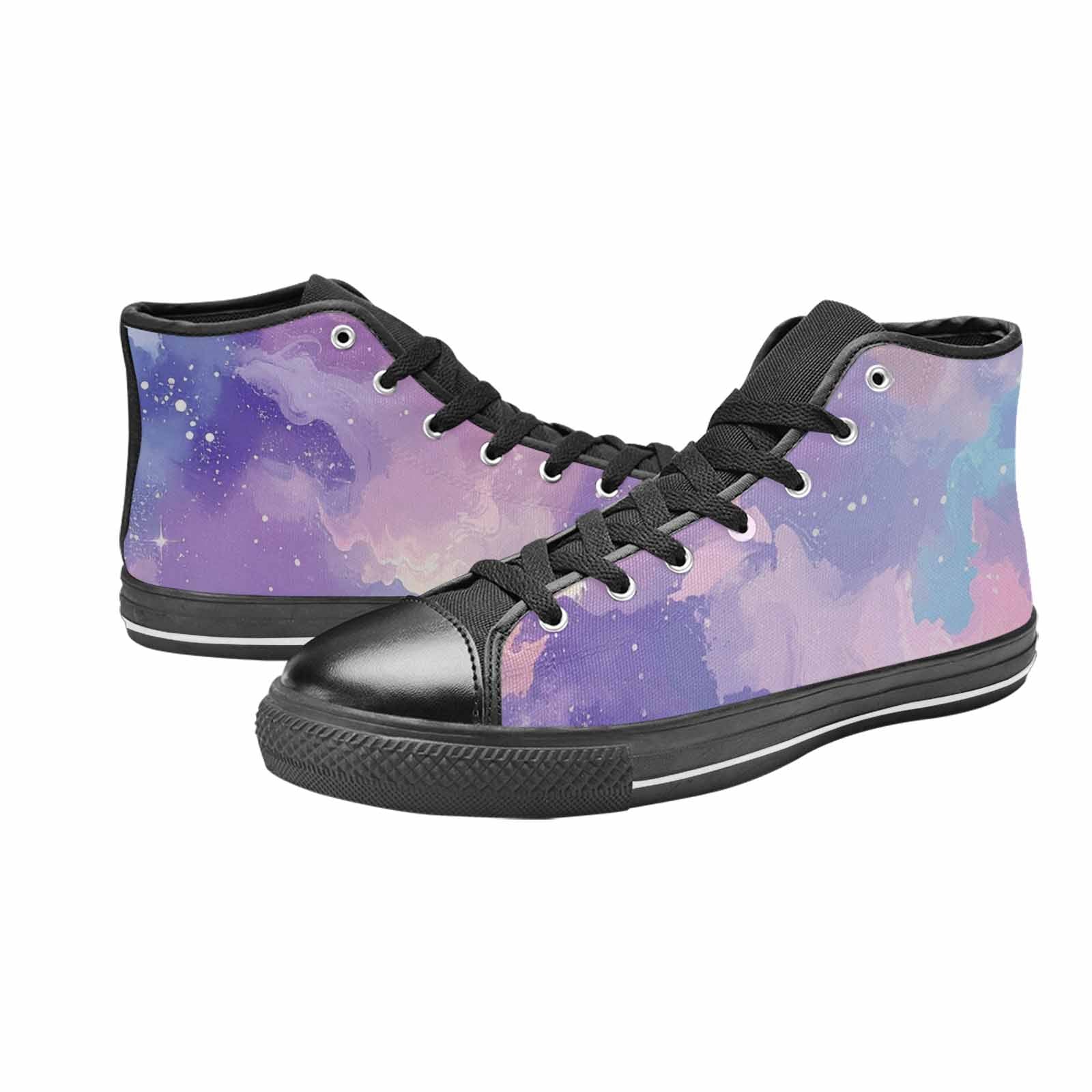 MEN'S Galaxy Art - High Top Canvas Wallpaper Art Shoes