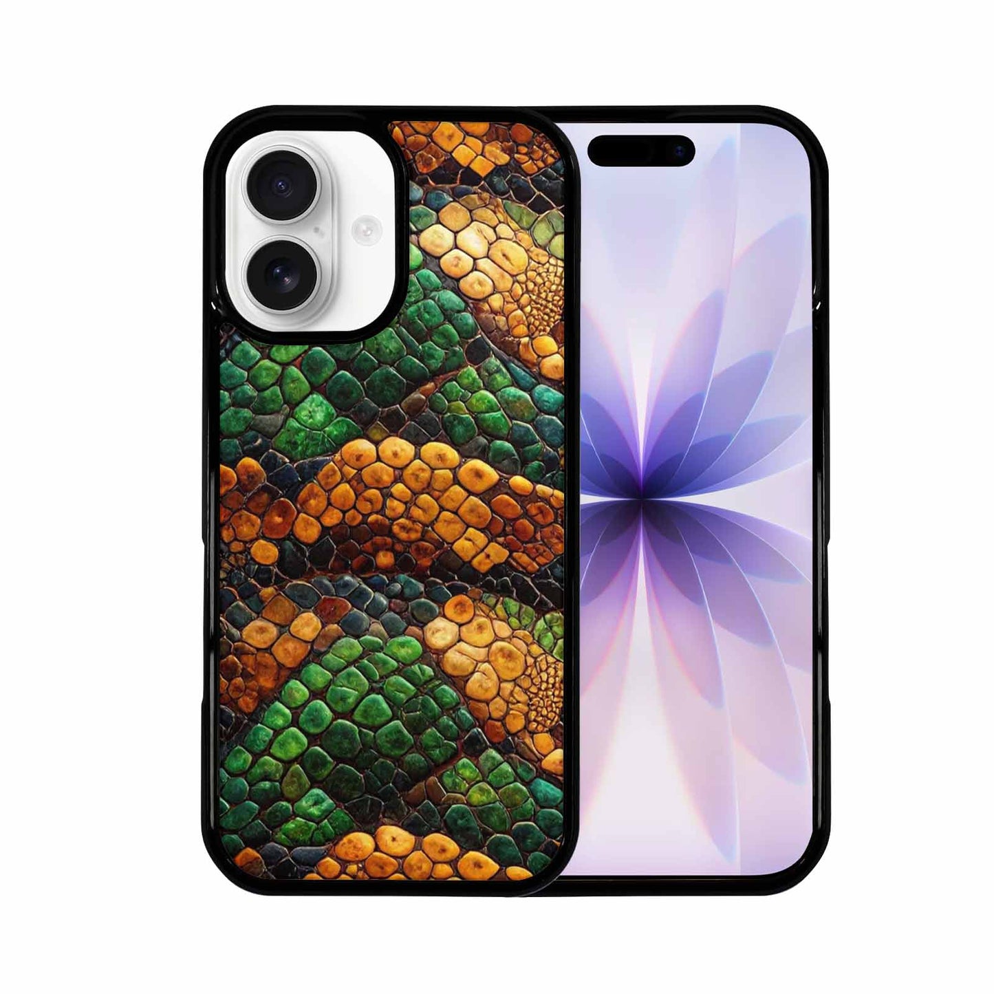 iPhone 17 Case — Small Snake Skin Reptile Original Art, Custom Printed Phone Case