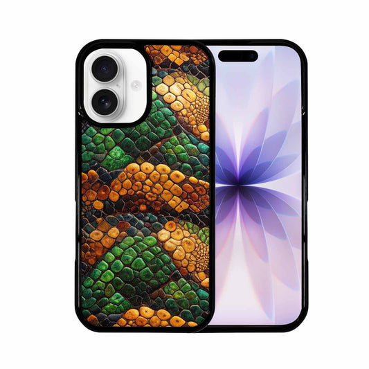 iPhone 17 Case — Small Snake Skin Reptile Original Art, Custom Printed Phone Case