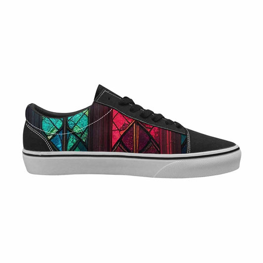 WOMEN'S Stained Glass Cathedral Canvas Lace-Up Surreal Sneakers