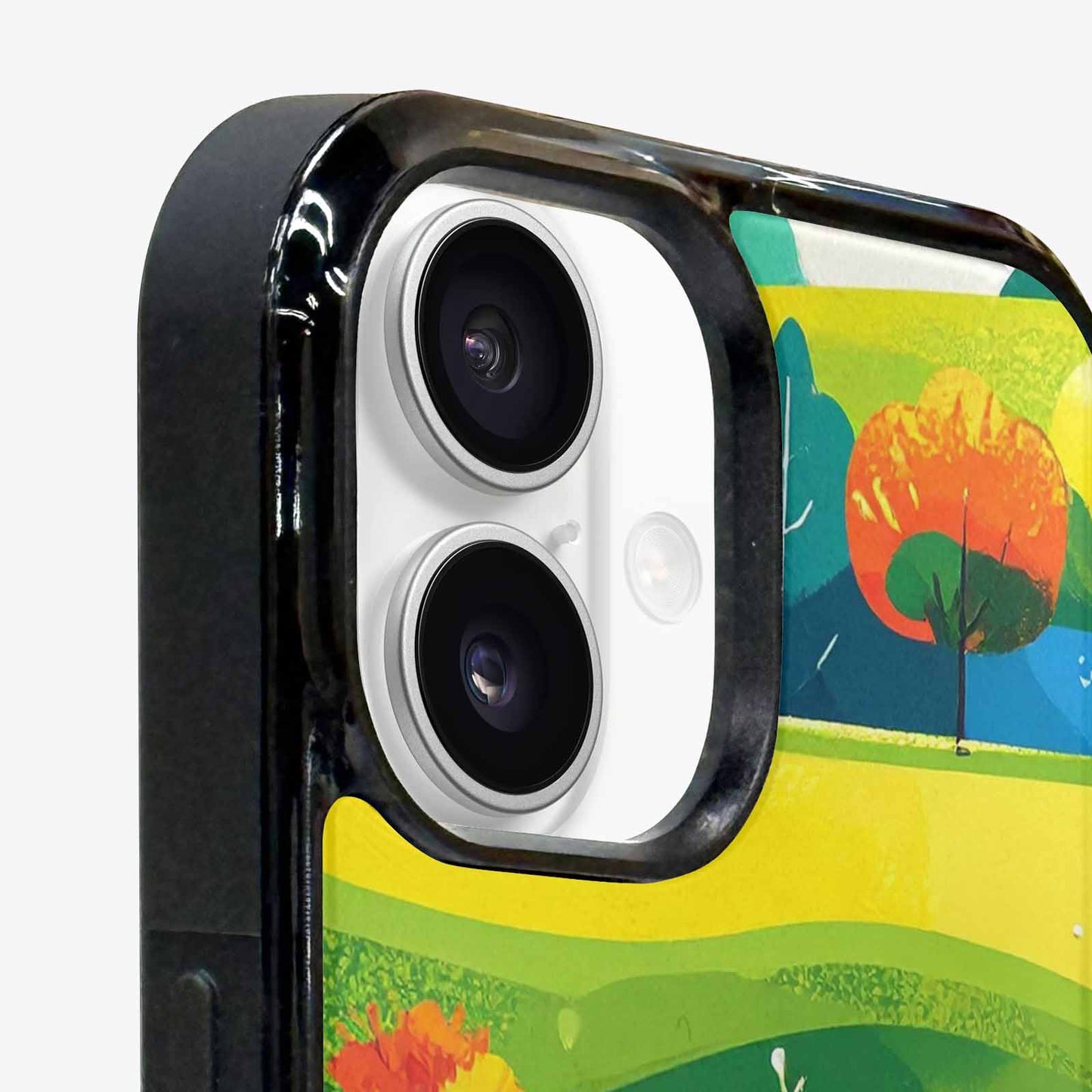 iPhone 16 Case — Golf Cartoon Art Pattern, Customized Protective Case