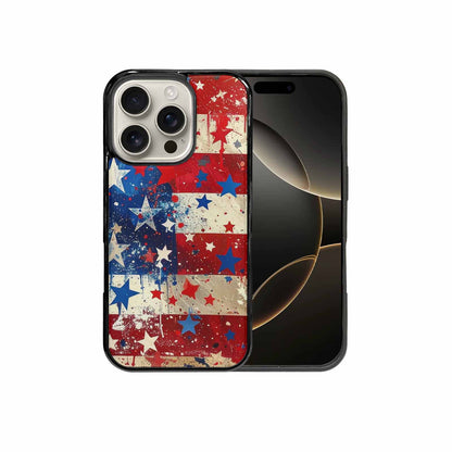 iPhone 16 Pro Case — Patriotic Stars And Stripes American Stars, Custom Art Phone Cover