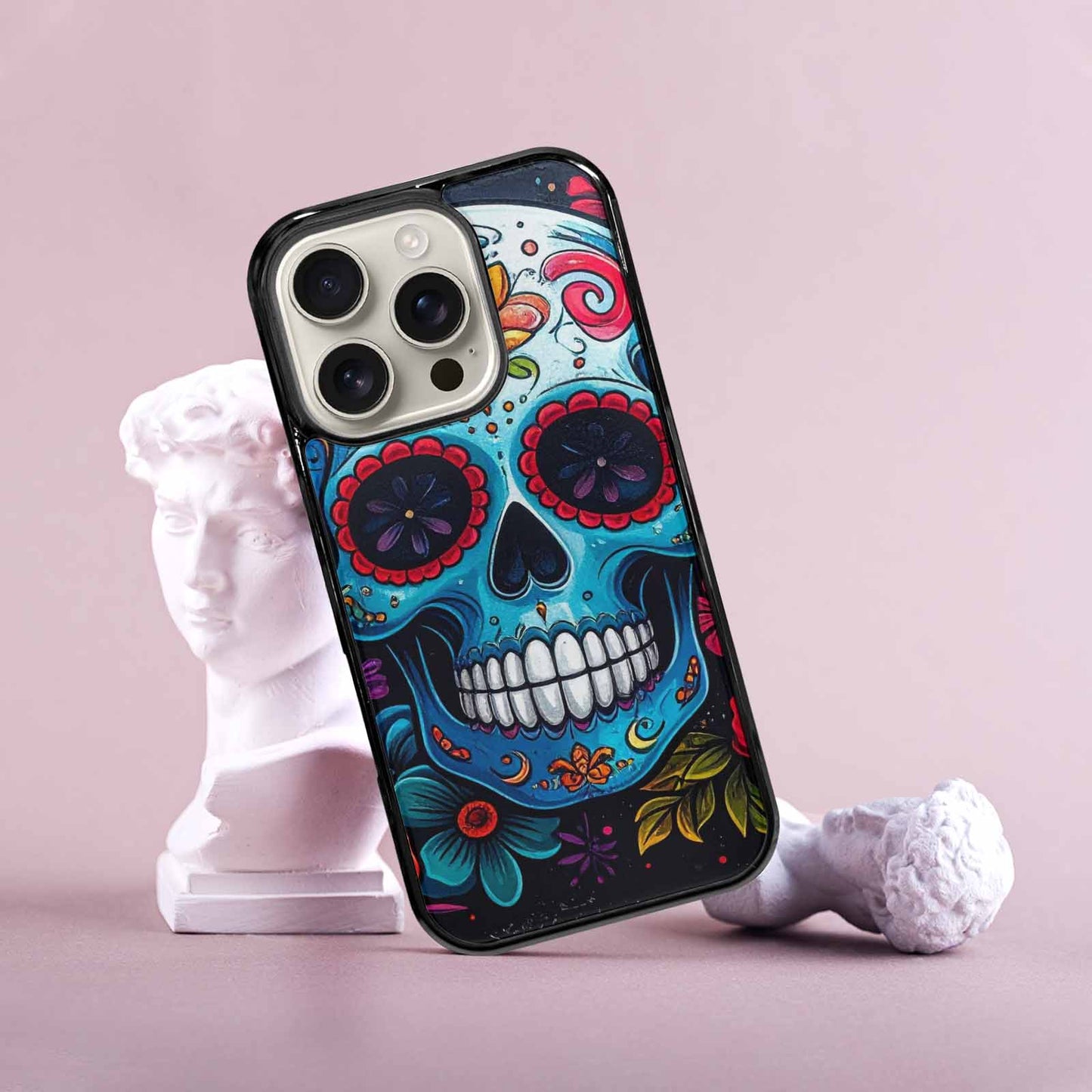 iPhone 16 Pro Case — Graffiti Skull Art Seamless Pattern Vibrant, Custom Art Phone Cover