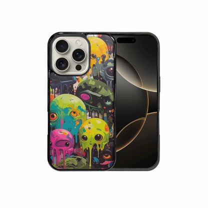 iPhone 16 Pro Case — Aliens Camomelting Aliens Patt Sex, Unique Phone Case Design