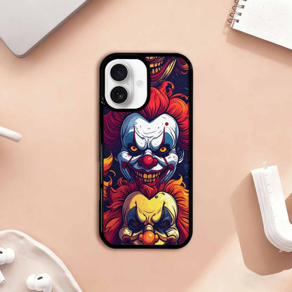 iPhone 17 Case — Evil Clowns Heads Faces Cartoon Cute, Personalized Phone Case