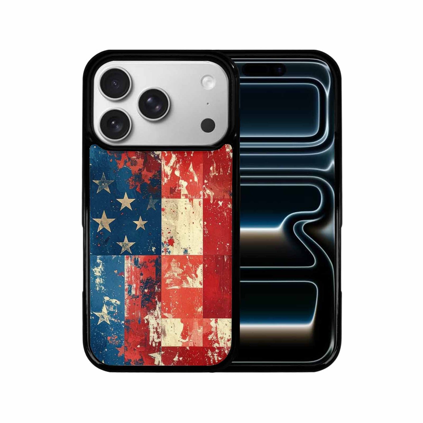 iPhone 17 Pro Case — Small American Flag Stars And Galaxy, Personalized Phone Case