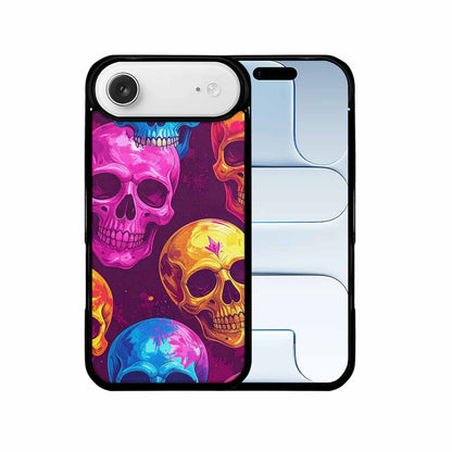 iPhone 17 Air Case — Tie Dye Skull Art Seamless Gothic, Unique Phone Case Design