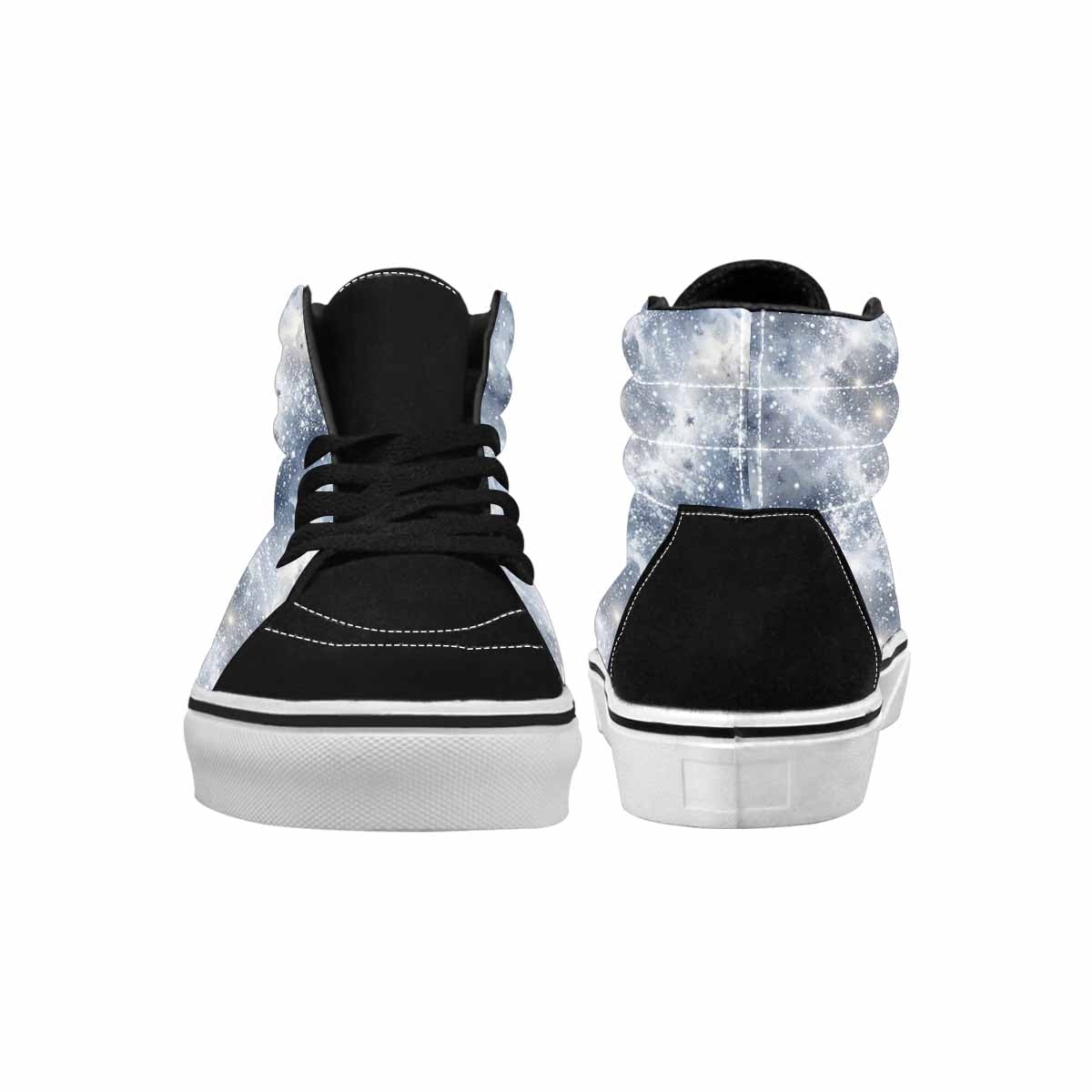 WOMEN'S Galaxy Art - High Top Canvas Vibrant Chaos Custom Shoes