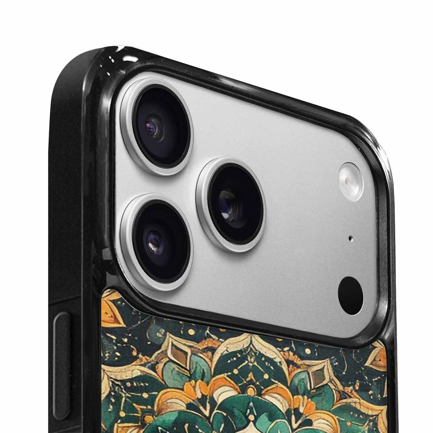 iPhone 17 Pro Case — Small Mandala Pattern Randomly Varying Floral, Personalized Phone Case