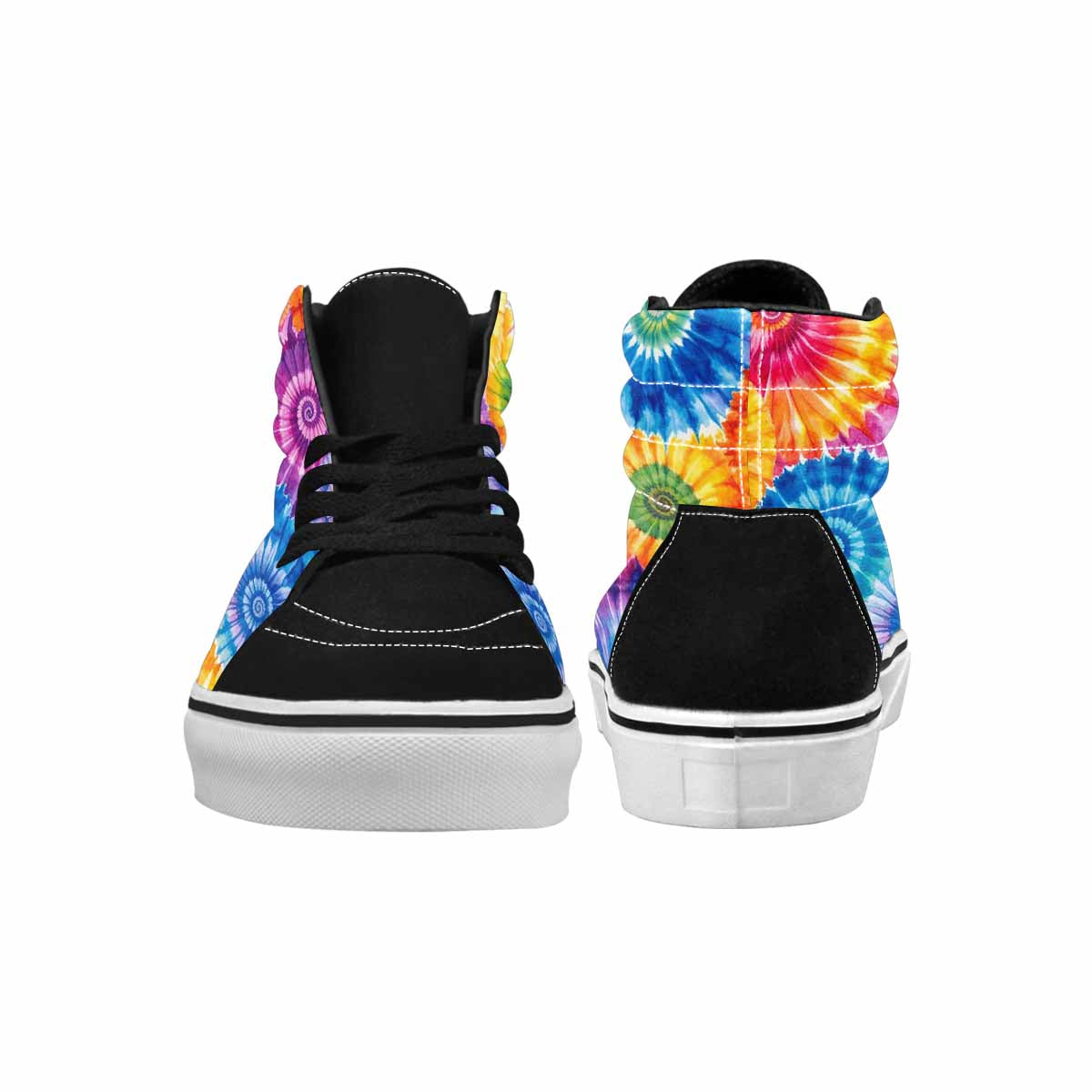 WOMEN'S Tie Dye Swirl High Top Canvas Aesthetic Sneakers