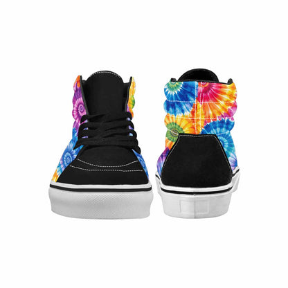 WOMEN'S Tie Dye Swirl High Top Canvas Aesthetic Sneakers