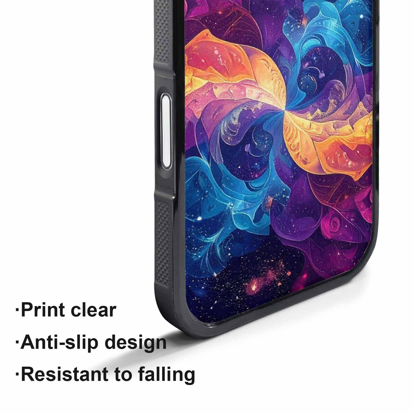 iPhone 17 Air Case — Rose Galaxy Art Seamless Pattern Galaxy, Custom Art Phone Cover