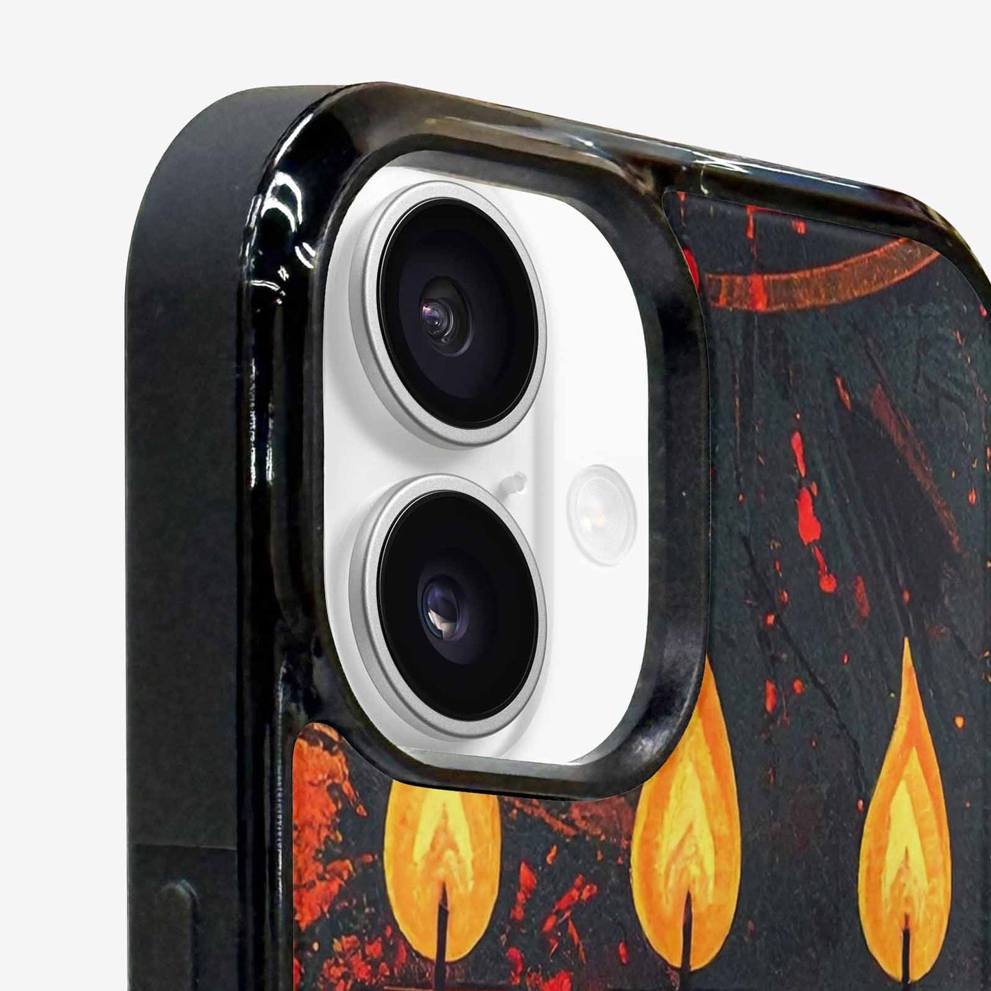 iPhone 16 Plus Case — Kwanzaa Kinara Pattern Seamless Repeat African, Custom Print Case Cover