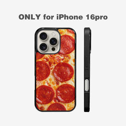 iPhone 16 Pro Case — Pepperoni Pizza Print Custom, Custom Print Case Cover