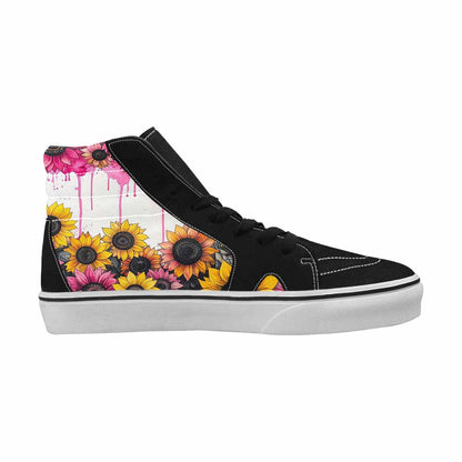 MEN'S Sunflower Burst High Top Canvas Vivid Sneakers