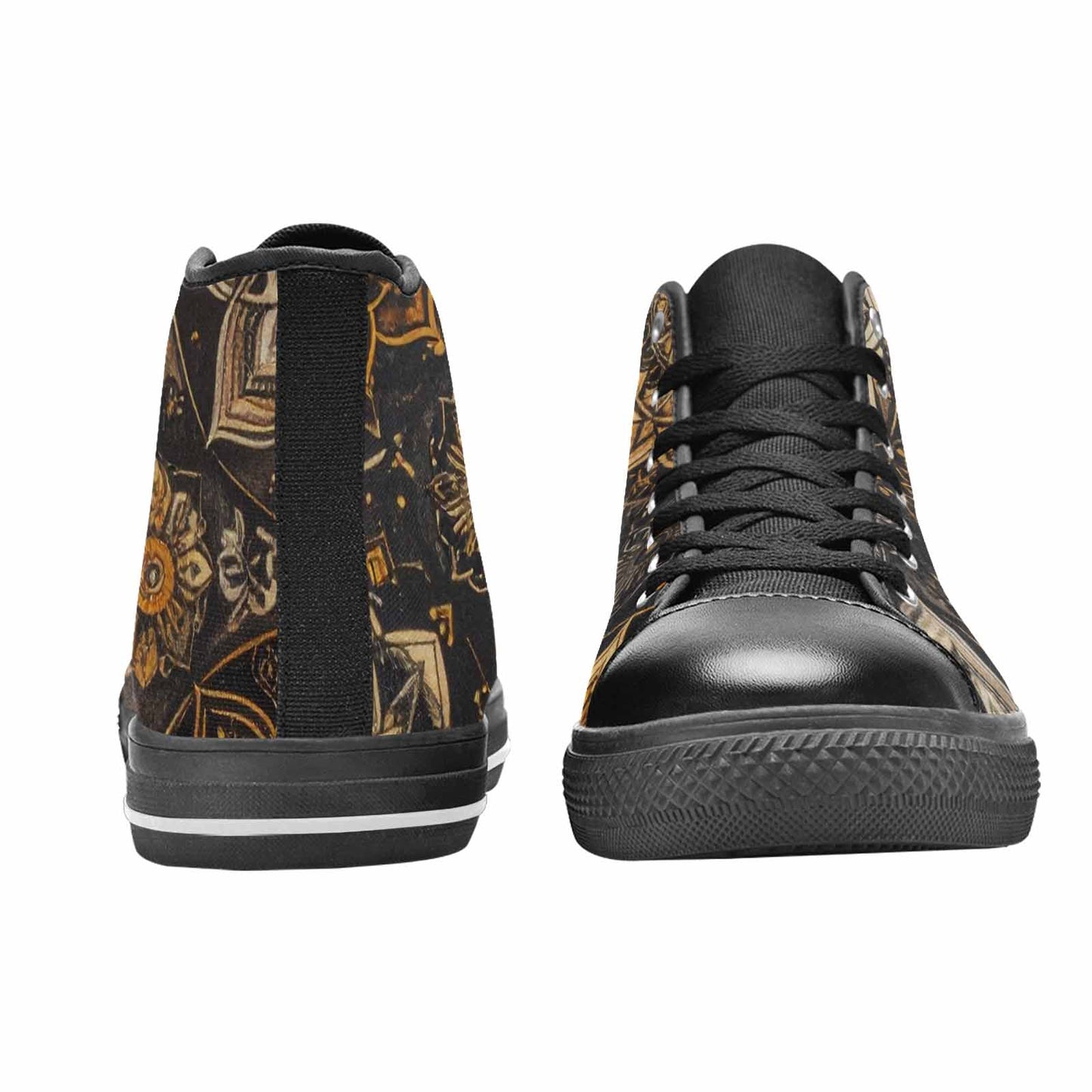 WOMEN'S Mandala High Top Canvas Wallpaper Art Custom Shoes