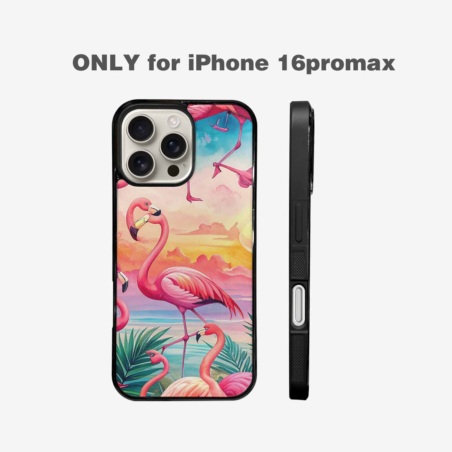 iPhone 16 Pro Max Case — Flamingo Tropical Flamingo Tropical Pattern Hundreds, Unique Phone Case Design