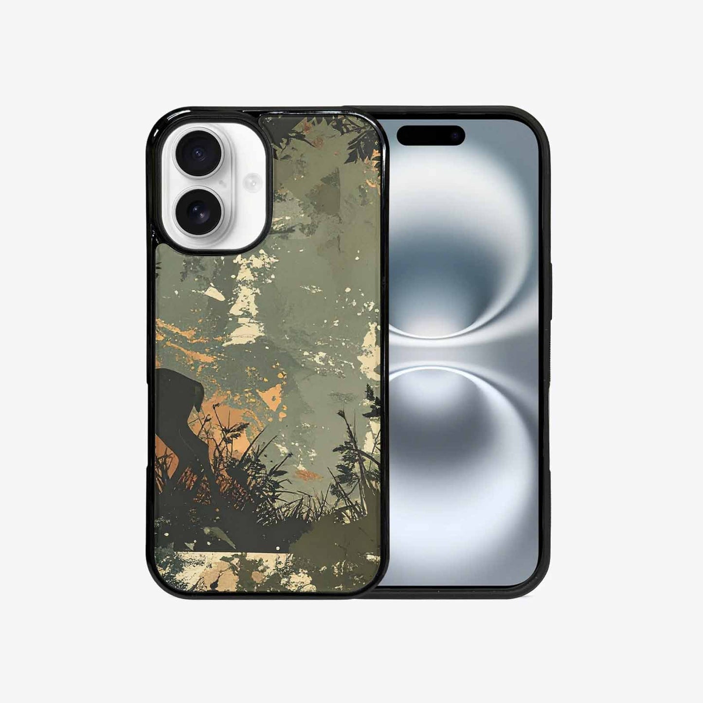 iPhone 16 Case — Hunting Camouflage Pattern With Deer And, Original Design Phone Case