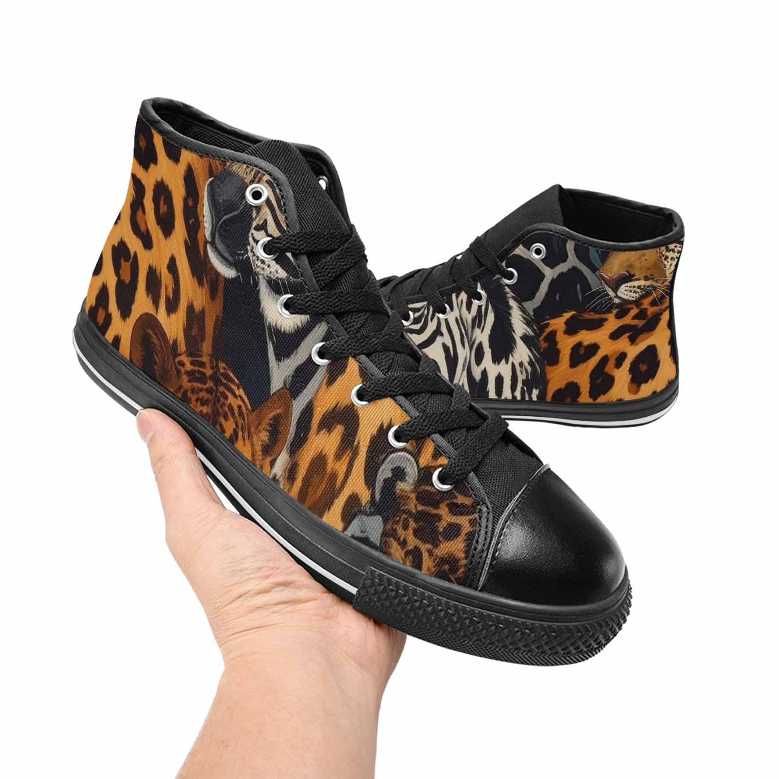 MEN'S Animal Print High Top Canvas Dreamcore Sneakers