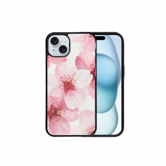 iPhone 15 Plus Case — Japanese Cherry Blossom, Custom Printed Phone Case