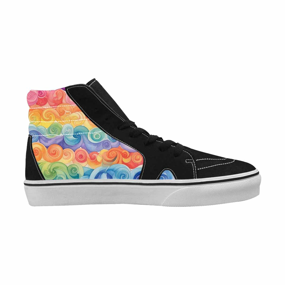 MEN'S Tie High Top Canvas Y2K Custom Shoes