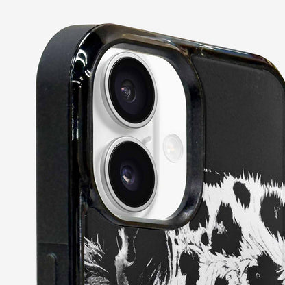 iPhone 16 Plus Case — Leopard Print Black And White Style, Custom Made Phone Cover