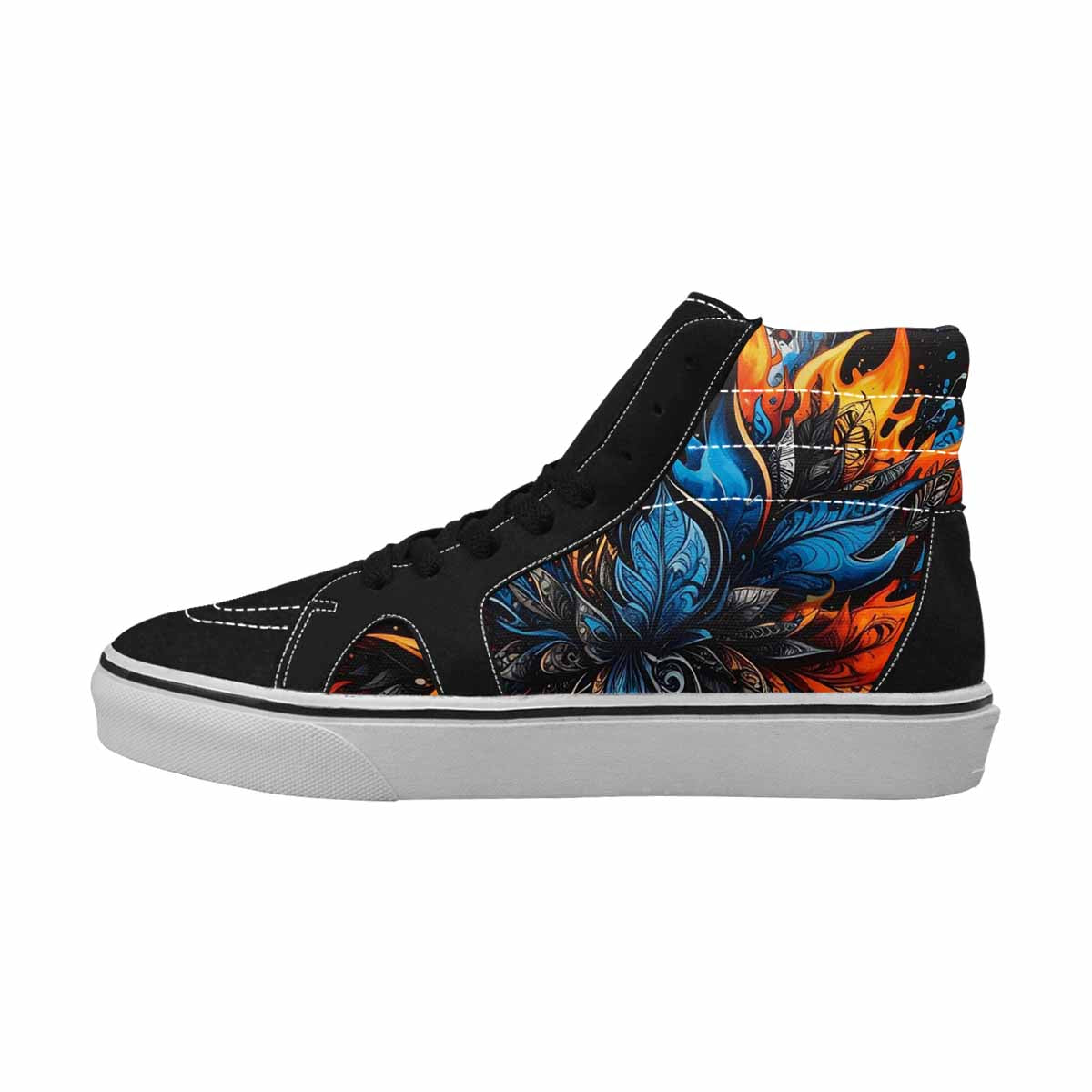 MEN'S Flame Burst High Top Canvas Dreamcore Shoes