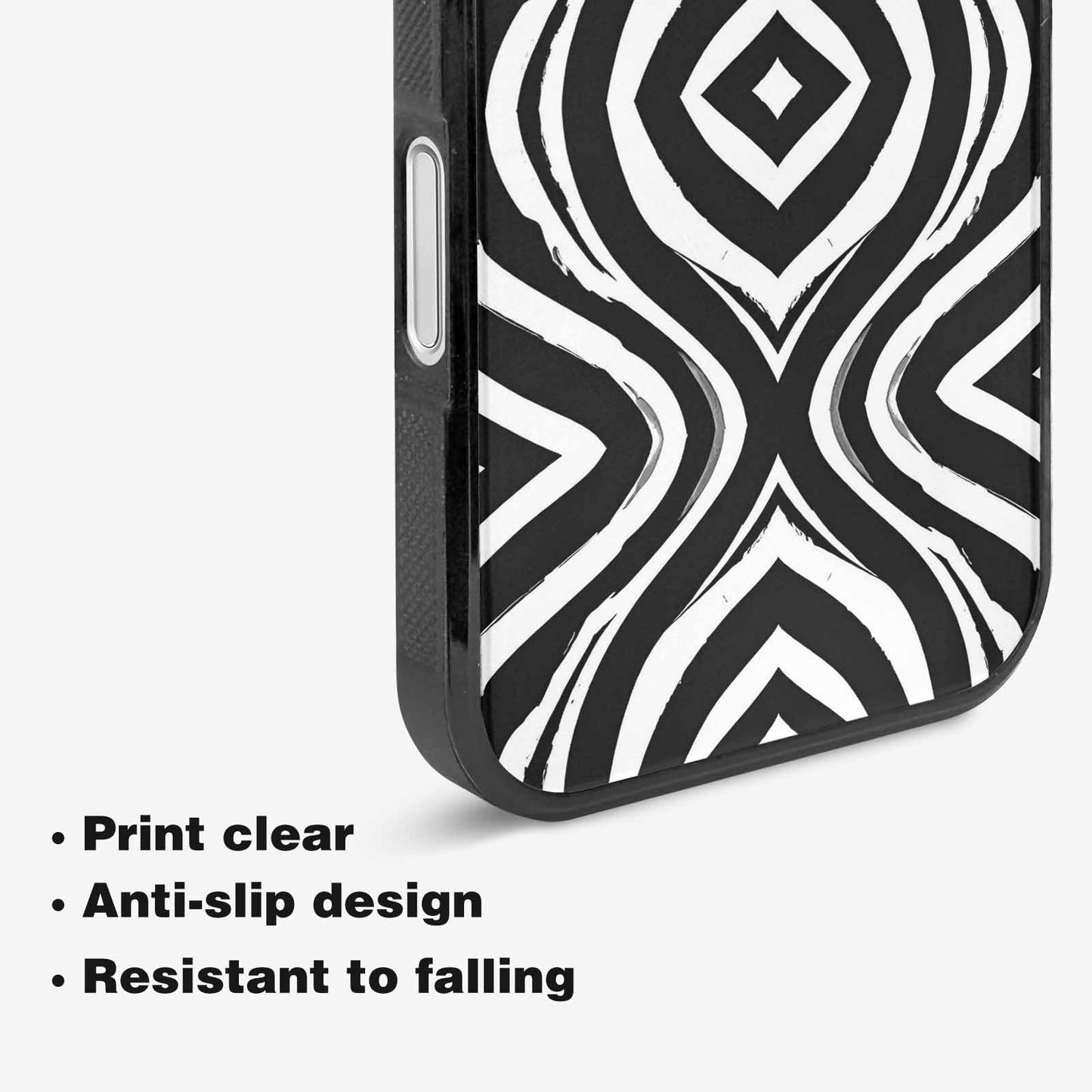 iPhone 16 Case — Classic Zebra Print Custom, Unique Phone Case Design