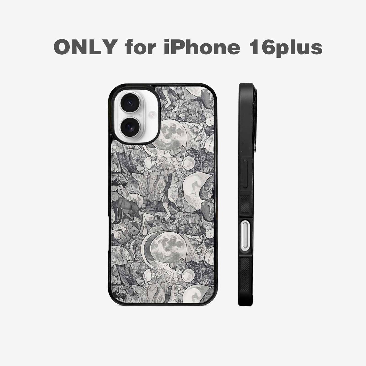 iPhone 16 Plus Case — Wolves Everywhere Collage Overlap Small Wolf, Custom Art Phone Cover