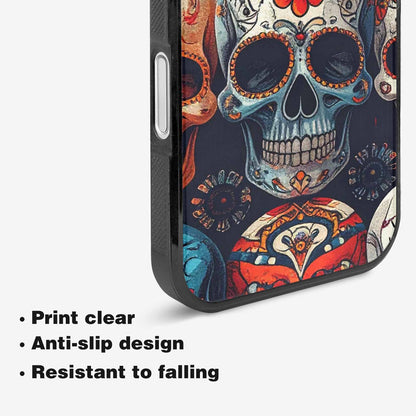 iPhone 16 Case — Skull Waves, Personalized Phone Case