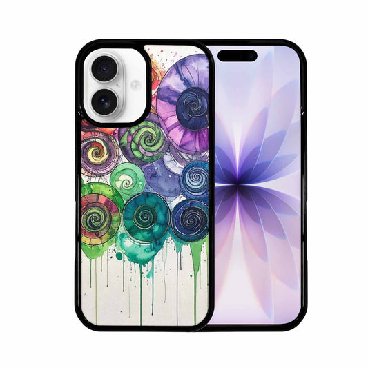 iPhone 17 Case — Black &amp; Green Ink Tie Dye, Custom Designed Case Cover