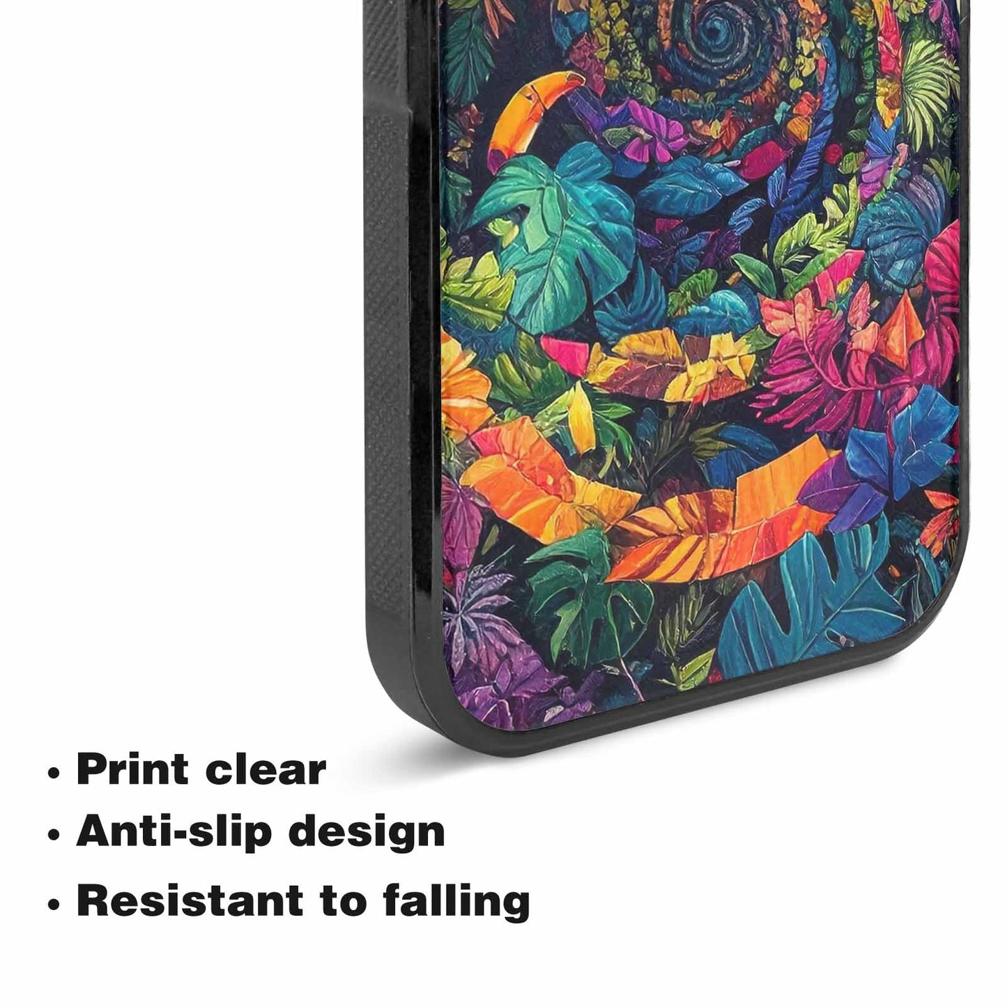 iPhone 15 Plus Case — Toucan Jungle Toucan Jungle Pattern Hundreds, Custom Phone Case