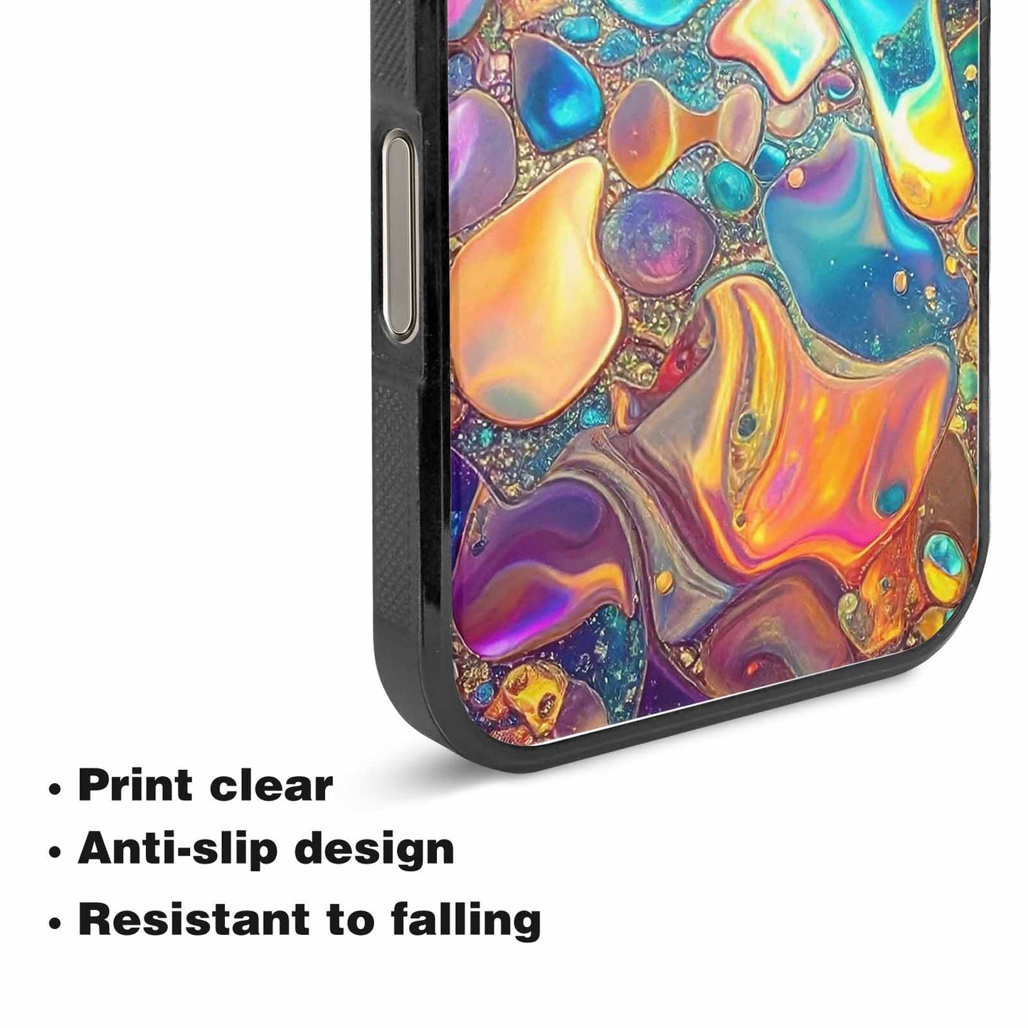 iPhone 15 Pro Max Case — Holographic Iridescent Shimmer Pattern Hundreds Of, Unique Phone Case Design