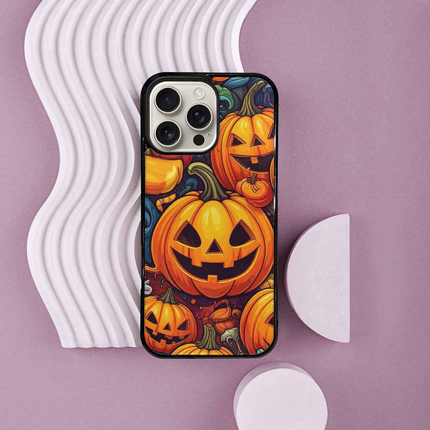 iPhone 16 Pro Max Case — Halloween Witches Ghouls, Personalized Phone Case