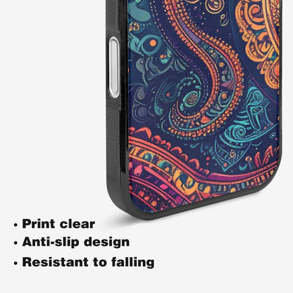 iPhone 16 Case — Paisley Mandala, Custom Designed Case Cover