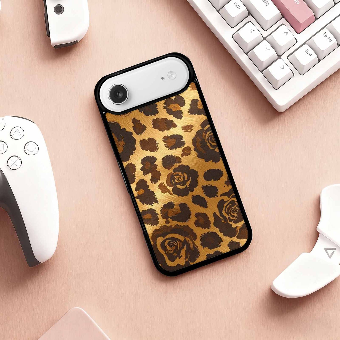 iPhone 17 Air Case — Classic Leopard Print Warm Golden Animal, Custom Print Case Cover