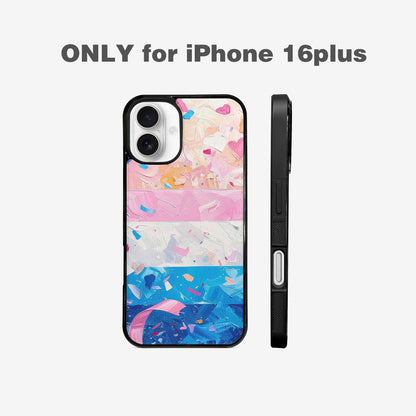 iPhone 16 Plus Case — Transgender Pride Flag Trans Pride Flag, Customized Protective Case