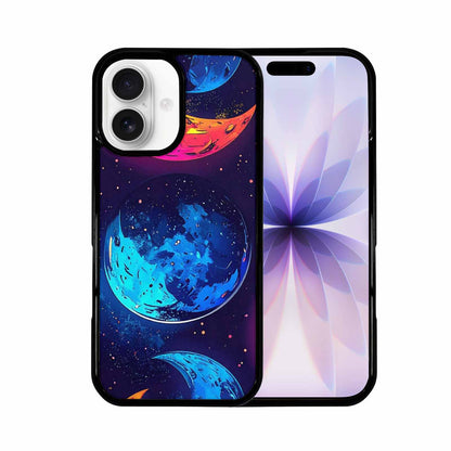 iPhone 17 Case — Neon Winter Moon Cartoon Cute, Unique Phone Case Design
